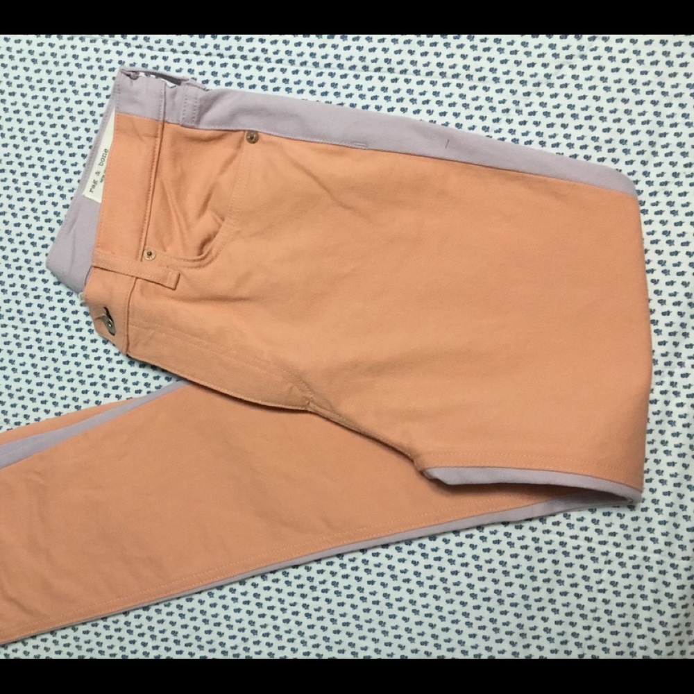 🌹HOST PICK-Rag & Bone Modele Peach Lilac Highrise Skinny 28 - Picture 7 of 9